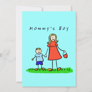 Mommy's Boy Invitation (Blonde Hair)