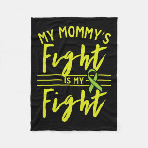 Mommy's Fight Is My Fight Kidney Disease Awareness Fleece Blanket