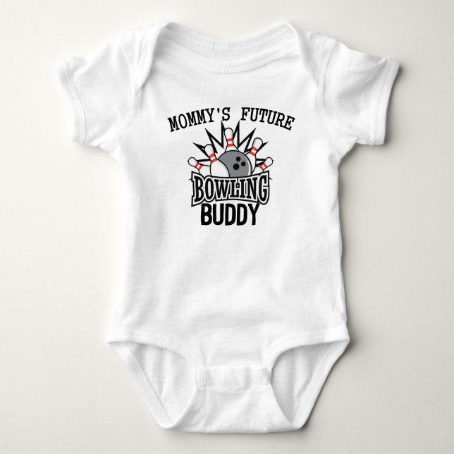 Mommy's Future Bowling Buddy Baby Bodysuit (Front)