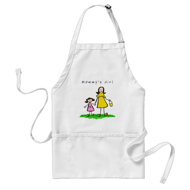 Mommy's Girl Apron (Brunette) (Front)