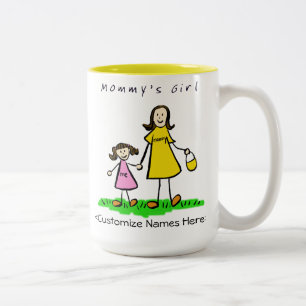 Mommy's Girl - Brunette Mother & Daughter Mug