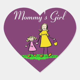 Mommy's Girl Custom Family Character Decal Sticker