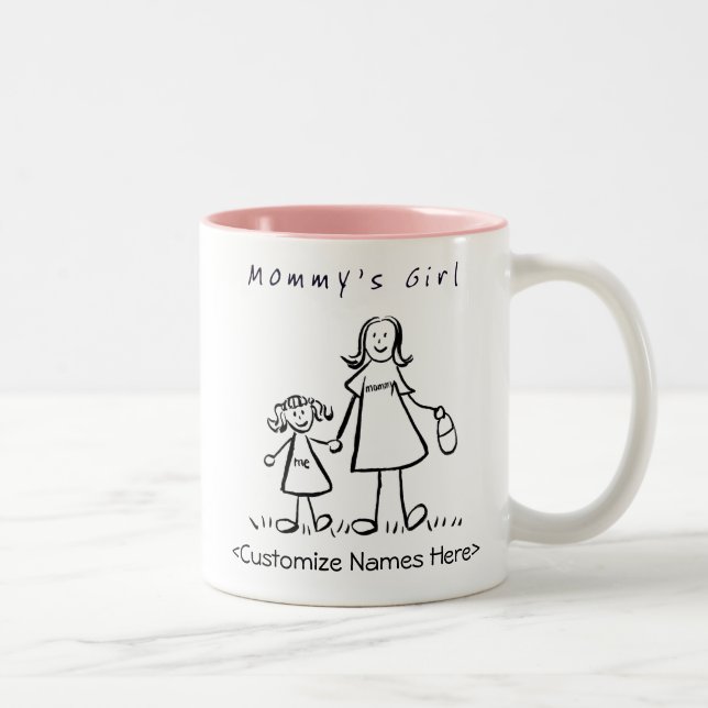Mommy's Girl - Mother & Daughter Custom Mug (Right)