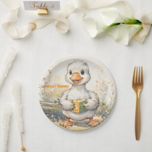 Mommy's Goose Bump Baby Shower Paper Plate