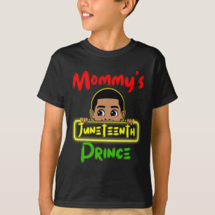 Mommy's Juneteenth Prince Black Boy Toddler Ba T-Shirt