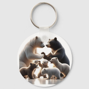 Mommy's Keys 🔑 💙 💓  Keychain