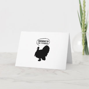 Mommy's Lil' Turkey Thanksgiving Kids Holiday Card