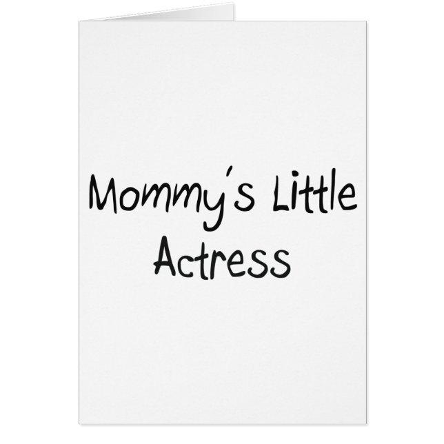 Mommy's Little Actress (Front)