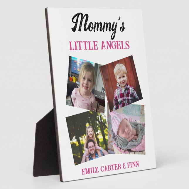 Mommy's Little Angels | Photo Gift Plaque (Side)