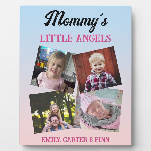 Mommy's Little Angels | Photo Gift Plaque (Front)