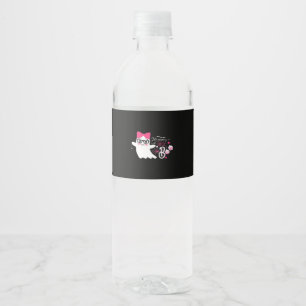 Mommys Little Boo Halloween Classic Design Water Bottle Label