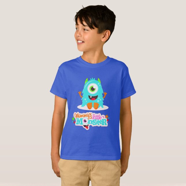 Mommys Little Boy Monster T-Shirt (Front Full)