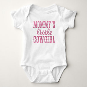Mommy's Little Cowgirl Baby Bodysuit