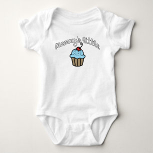 Mommy's Little Cupcake - Blue Baby Bodysuit