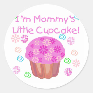 Mommy's Little Cupcake Classic Round Sticker