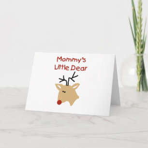 Mommy's Little Dear Tshirts and Gifts Holiday Card