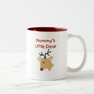 Mommy's Little Dear Tshirts and Gifts Two-Tone Coffee Mug