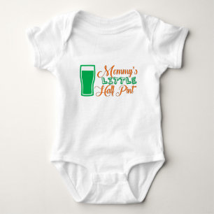Mommy's Little Half Pint St. Patrick's Day Baby Bodysuit