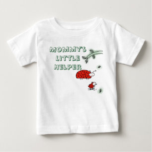Mommy's little helper Lady bug cool hip custom Baby T-Shirt