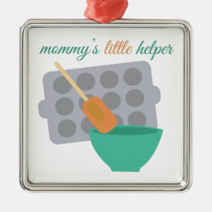 Mommy's Little Helper Metal Ornament