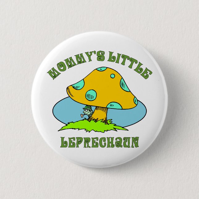 Mommy's Little Leprechaun 2 Inch Round Button (Front)