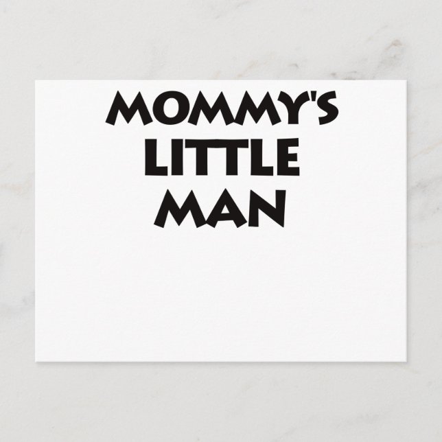 Mommy's Little Man Postcard (Front)