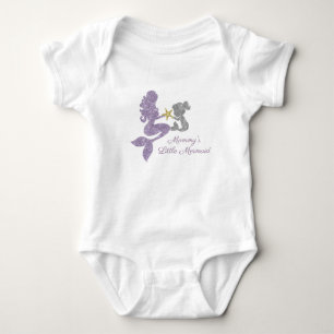 Mommy's Little Mermaid Glitter Bodysuit