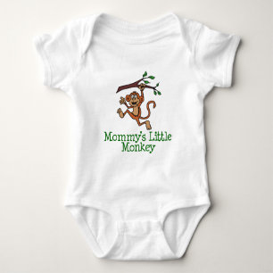 Mommy's Little Monkey Baby Bodysuit