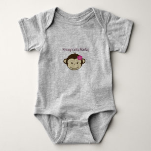 Mommy's Little Monkey Baby Jersey Bodysuit