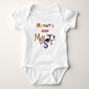 Mommy's little monster  baby bodysuit