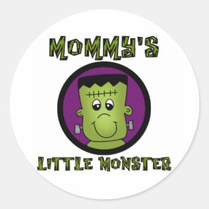 Mommy's Little Monster T-shirts and Gifts Classic Round Sticker