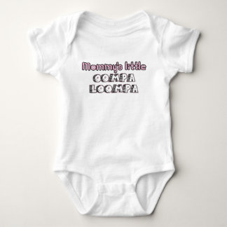 mommy's little oompa loompa pink baby bodysuit