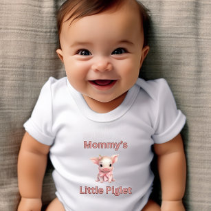 Mommy's Little Piglet  Baby Bodysuit