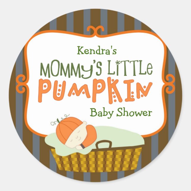 Mommy's Little Pumpkin Stickers (Front)