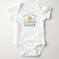 Mommy's little sailor nautical marine baby tiger