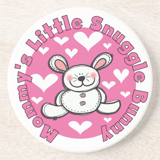 Mommy's Little Snuggle Bunny Coaster (Front)
