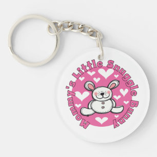 Mommy's Little Snuggle Bunny Keychain