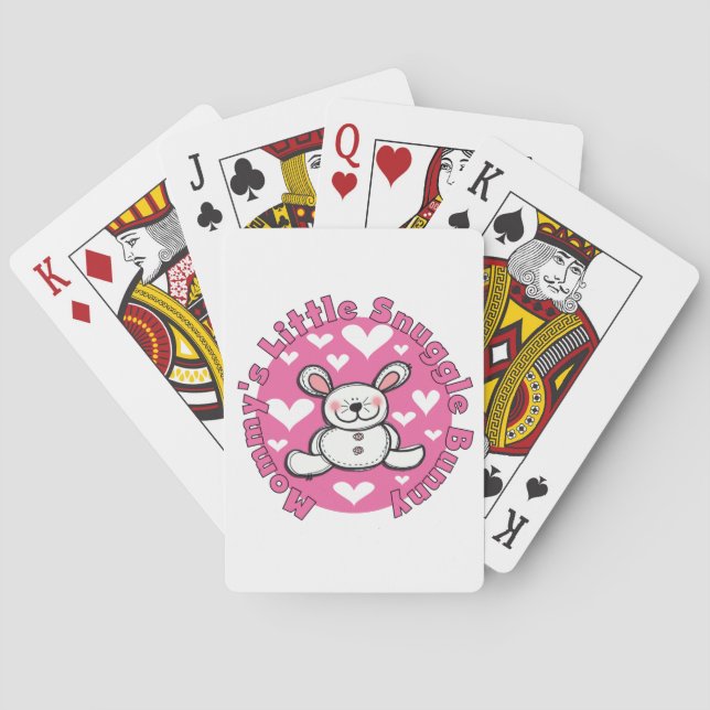 Mommy's Little Snuggle Bunny Playing Cards (Back)