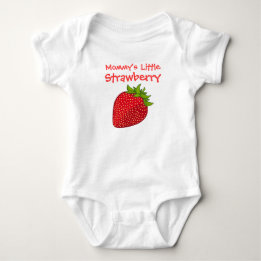 Mommy's Little Strawberry Baby Bodysuit