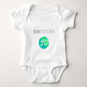Mommy's Little Surfer Baby Bodysuit