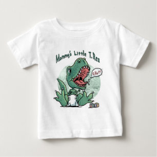 Mommy's Little T. Rex by Mudge Studios Baby T-Shirt