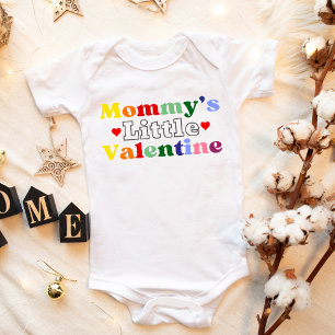 Mommy's Little Valentine Anti Valentine's Gift Baby Bodysuit