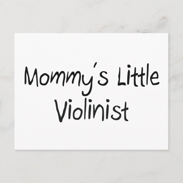 Mommys Little Violinist Postcard (Front)