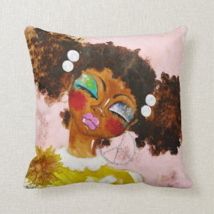 Mommy's Makeup Throw Pillow