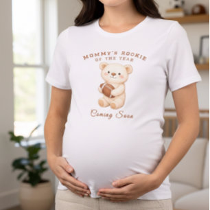 Mommy's Rookie of the Year Sporty Bear Football T-Shirt