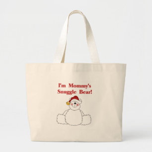 Mommy's Snuggle Bear T-shirts and Gifts Large Tote Bag