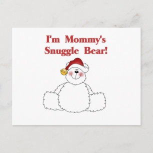 Mommy's Snuggle Bear T-shirts and Gifts Postcard