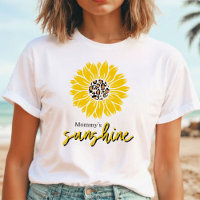 Mommy's Sunshine | Yellow Sunflower Leopard Print