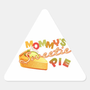 Mommy's Sweetie Pie Triangle Sticker