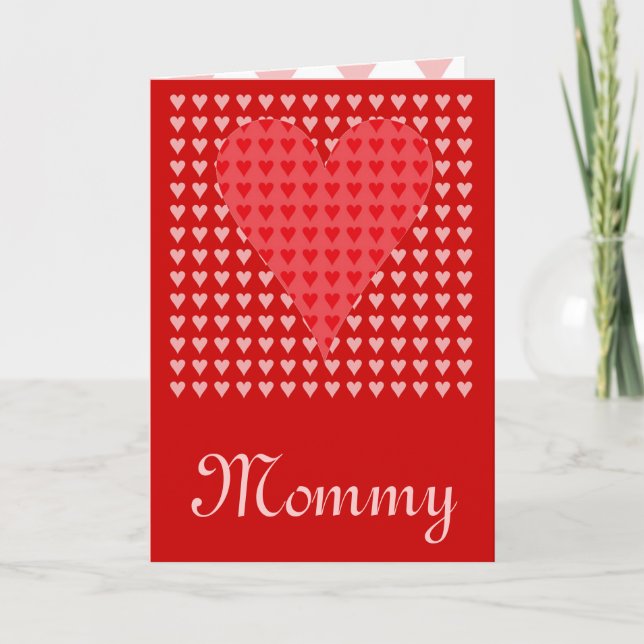 Mommy's Valentine Holiday Card (Front)